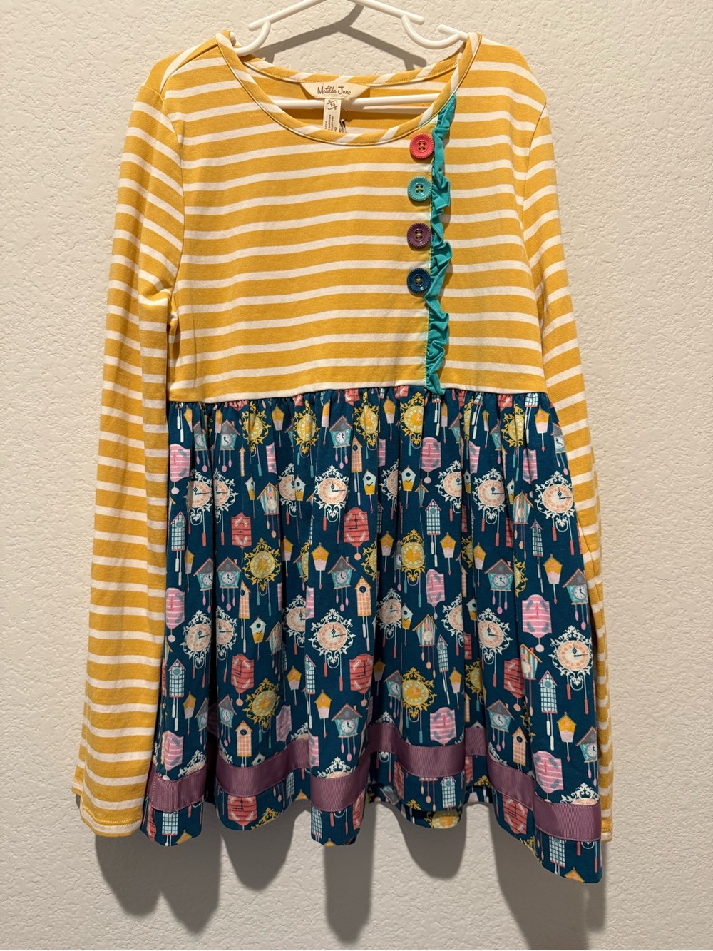 Matilda Jane Wonderment Time for Fun Cuckoo Clock Tunic, NWOT